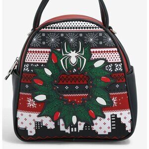 Marvel Spider-Man Christmas Sweater Mini Backpack and crossbody